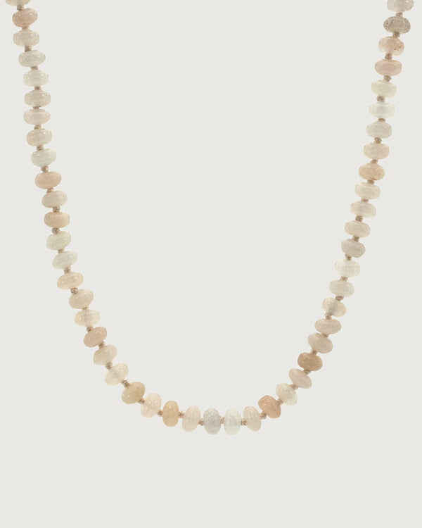 Dewdrop Necklace in White Peach