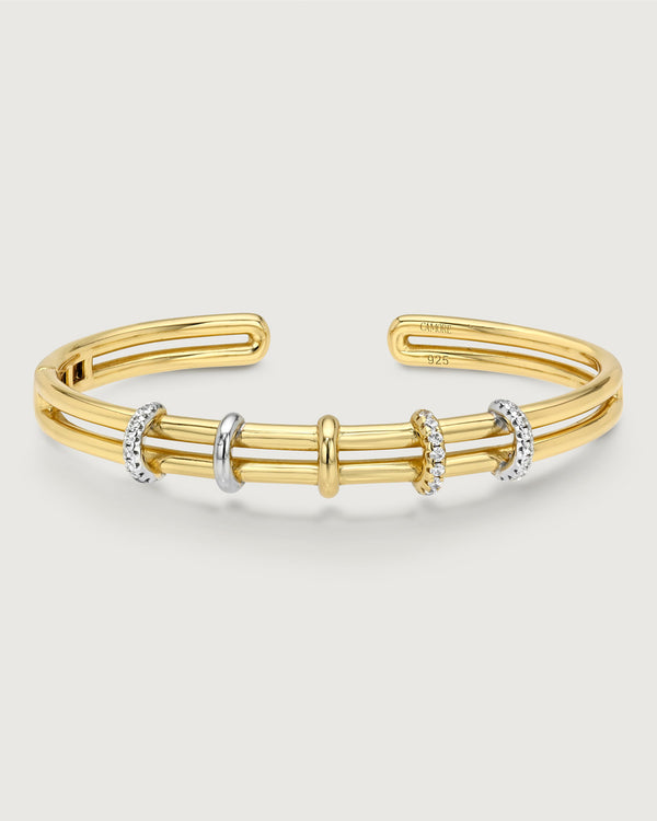 product image of the mixed metal cuff bracelet by Camóre