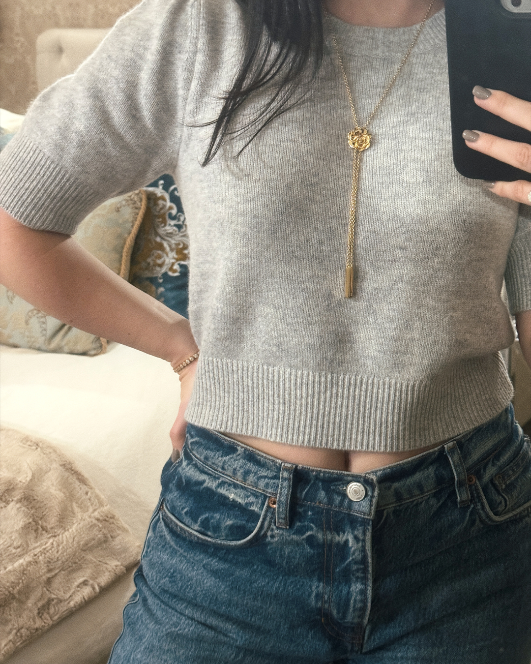 Rose Bolo Necklace