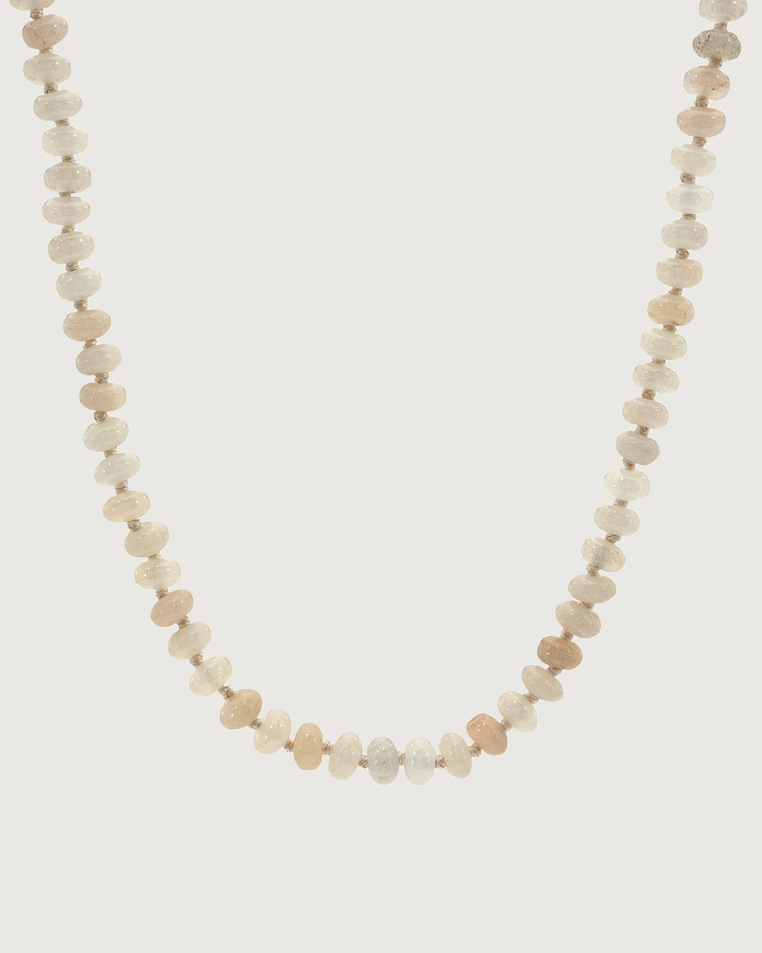 Dewdrop Necklace in White Peach