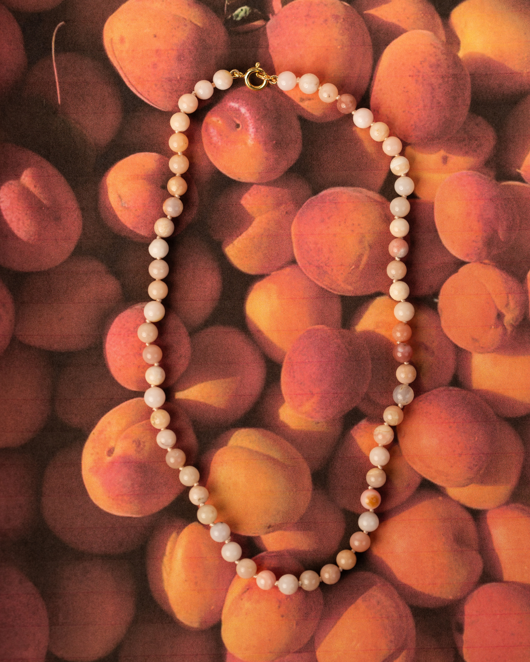 Dewdrop Necklace in Apricot