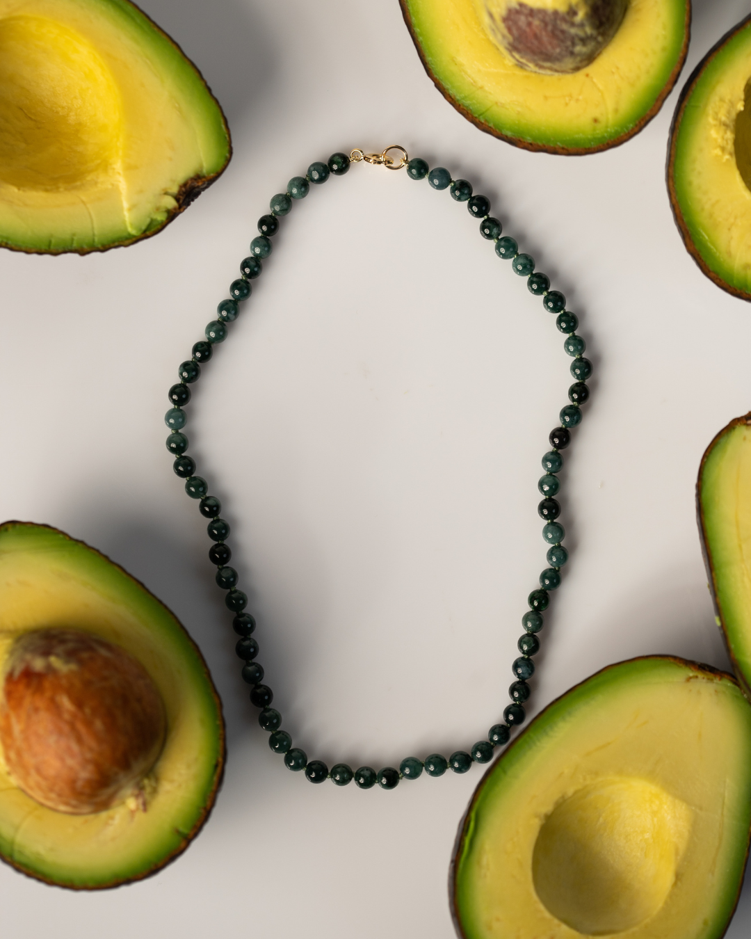 Dewdrop Necklace in Avocado