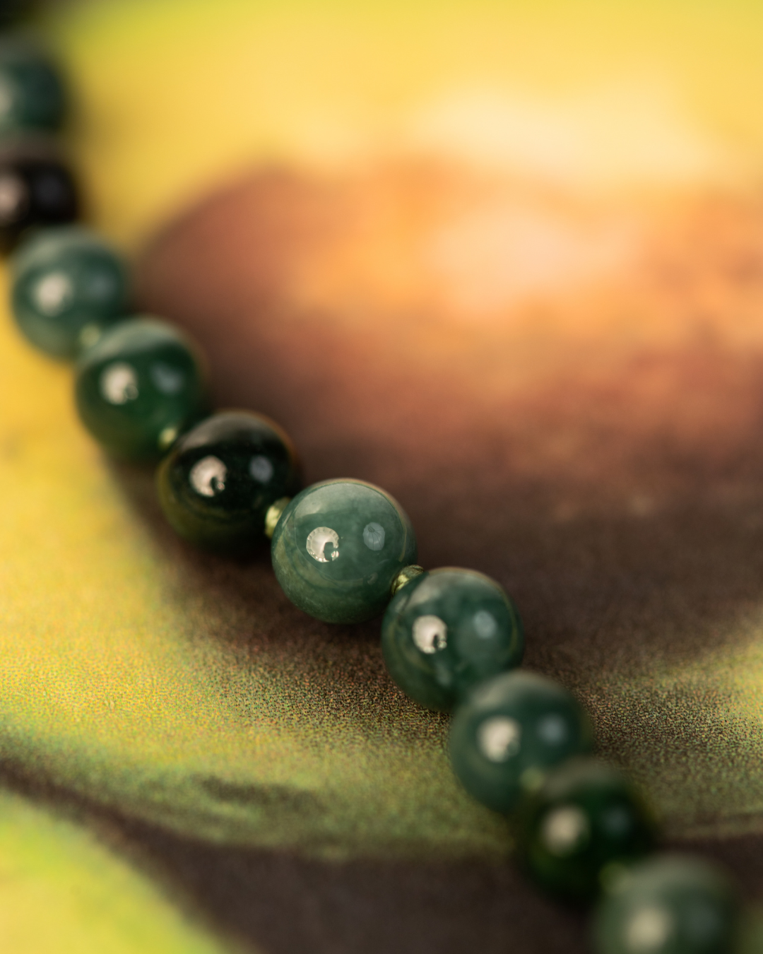 Dewdrop Necklace in Avocado