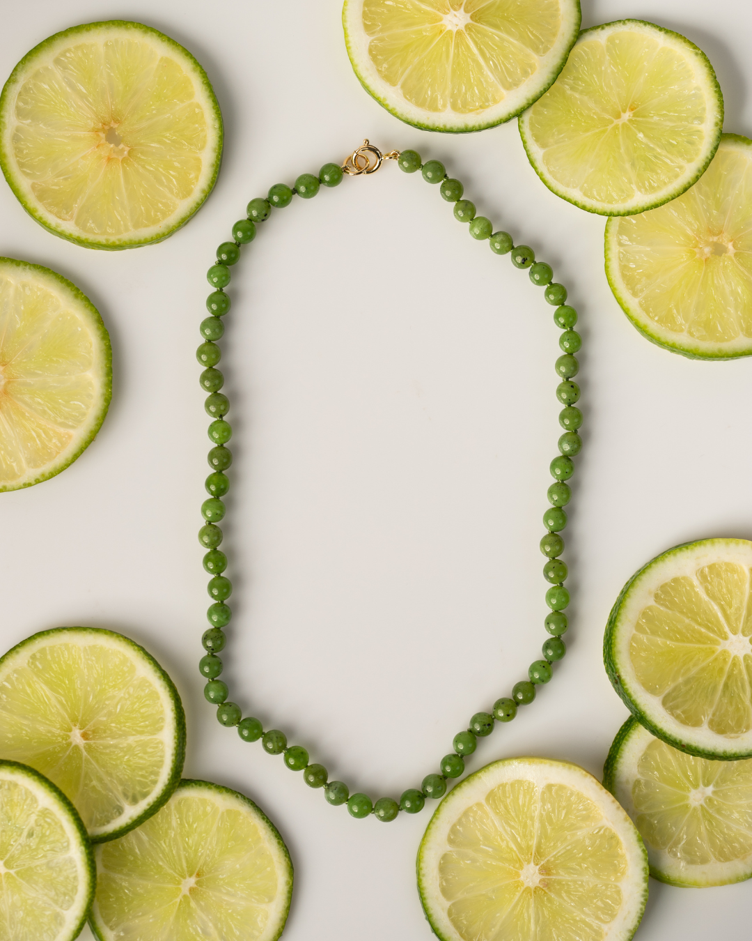 Dewdrop Necklace in Lime