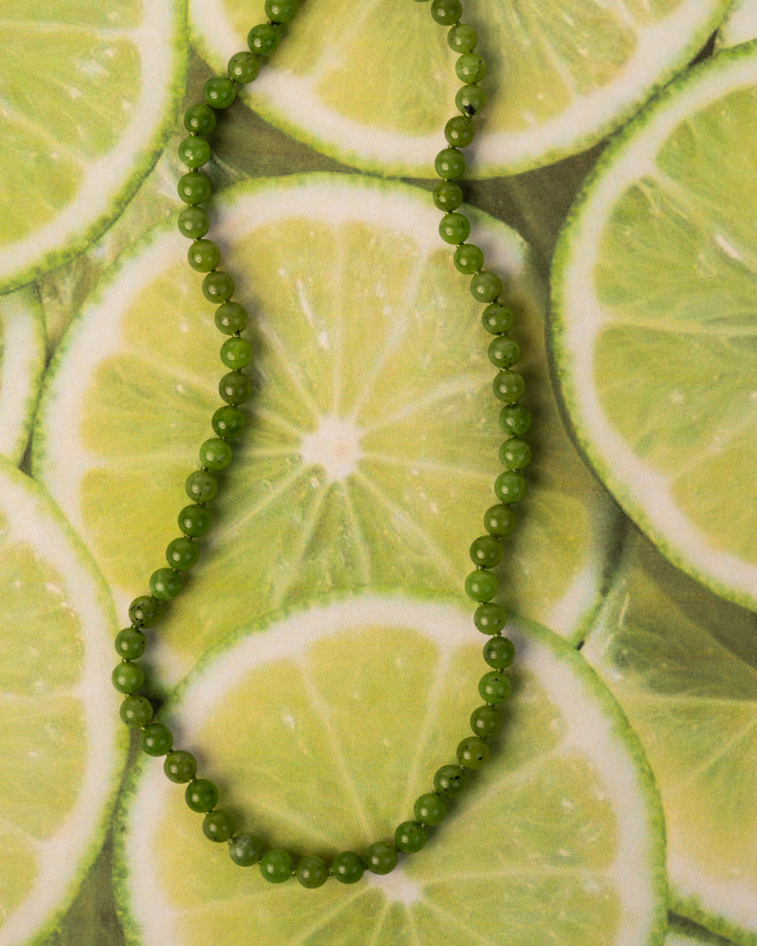 Dewdrop Necklace in Lime