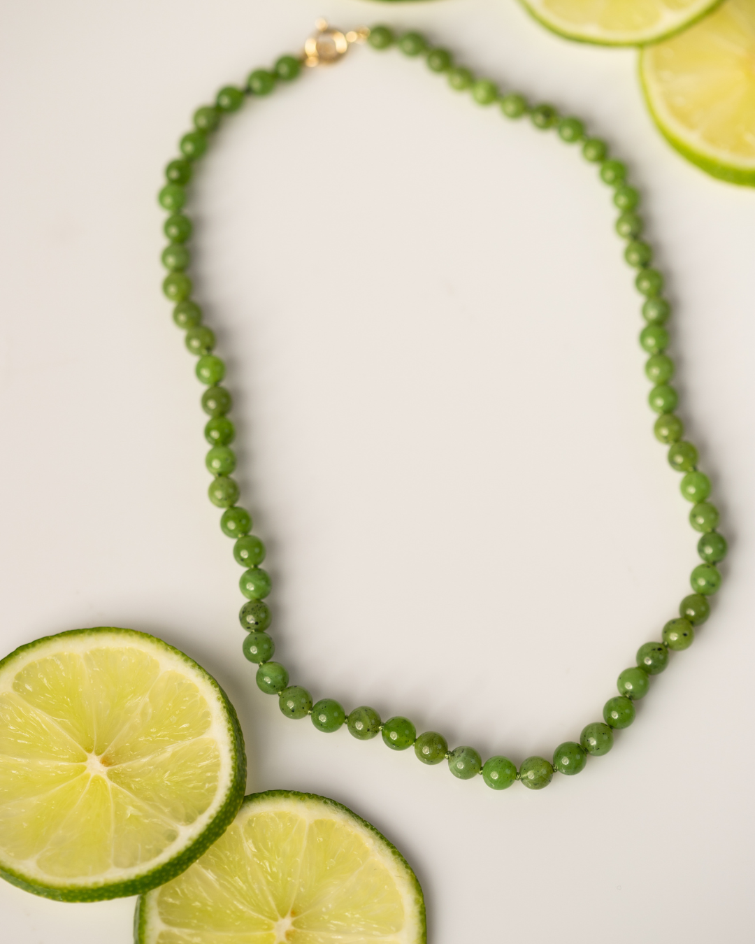 Dewdrop Necklace in Lime