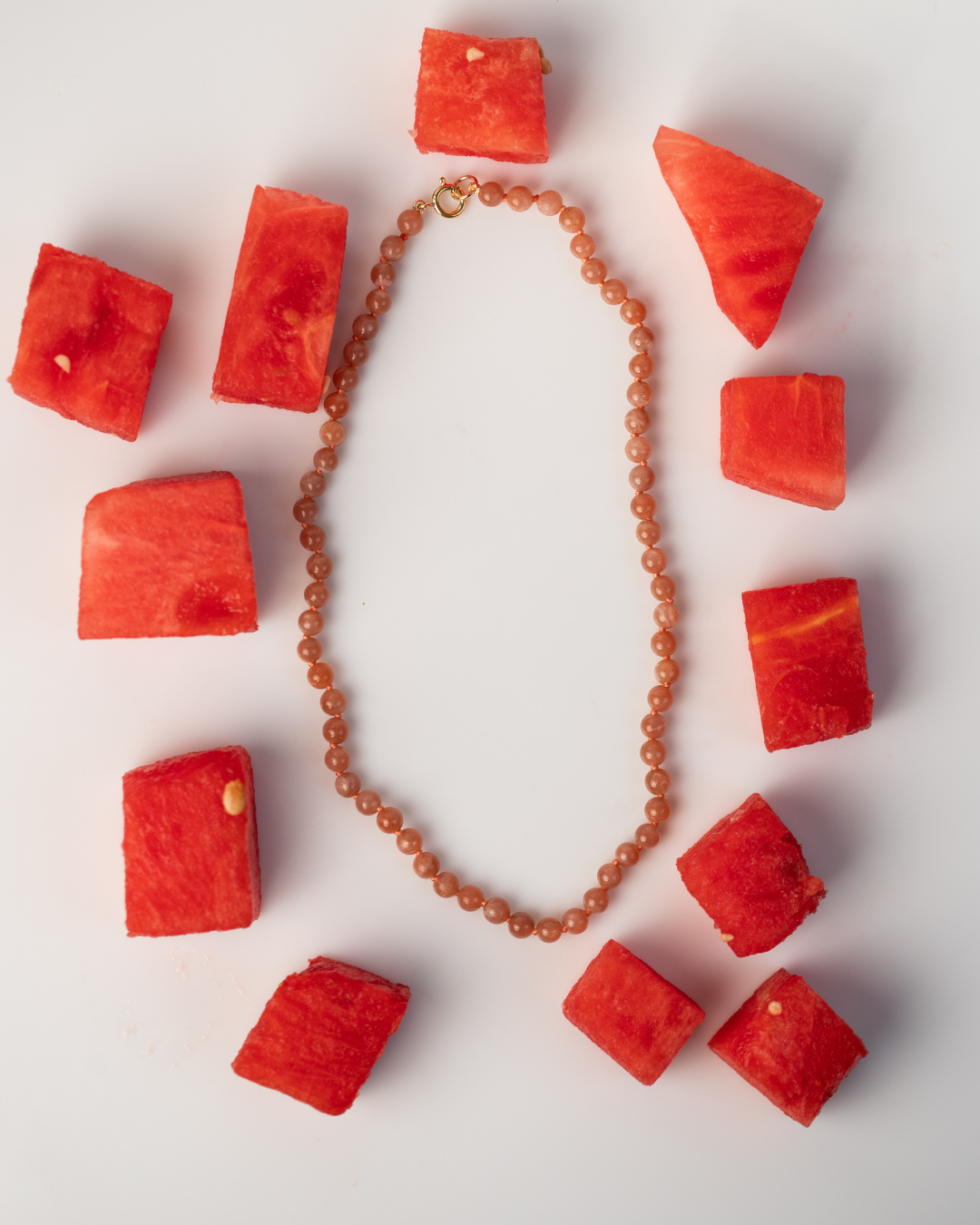 Dewdrop Necklace in Watermelon