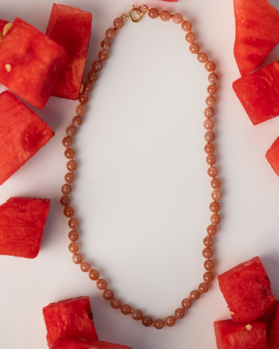 Dewdrop Necklace in Watermelon