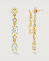 product photo featuring the mixed cut drop earrings by Camóre
