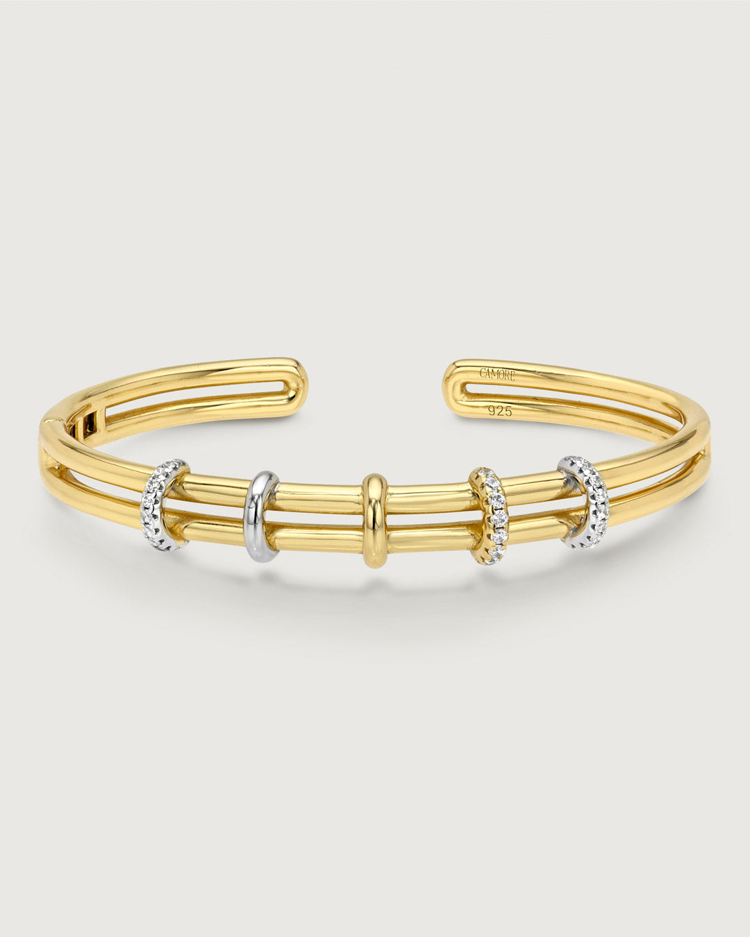 product image of the mixed metal cuff bracelet by Camóre