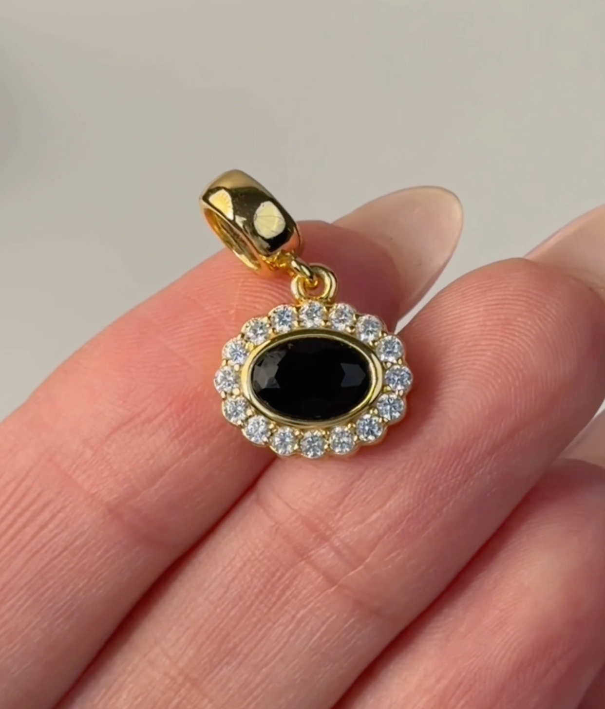 Onyx Halo Charm