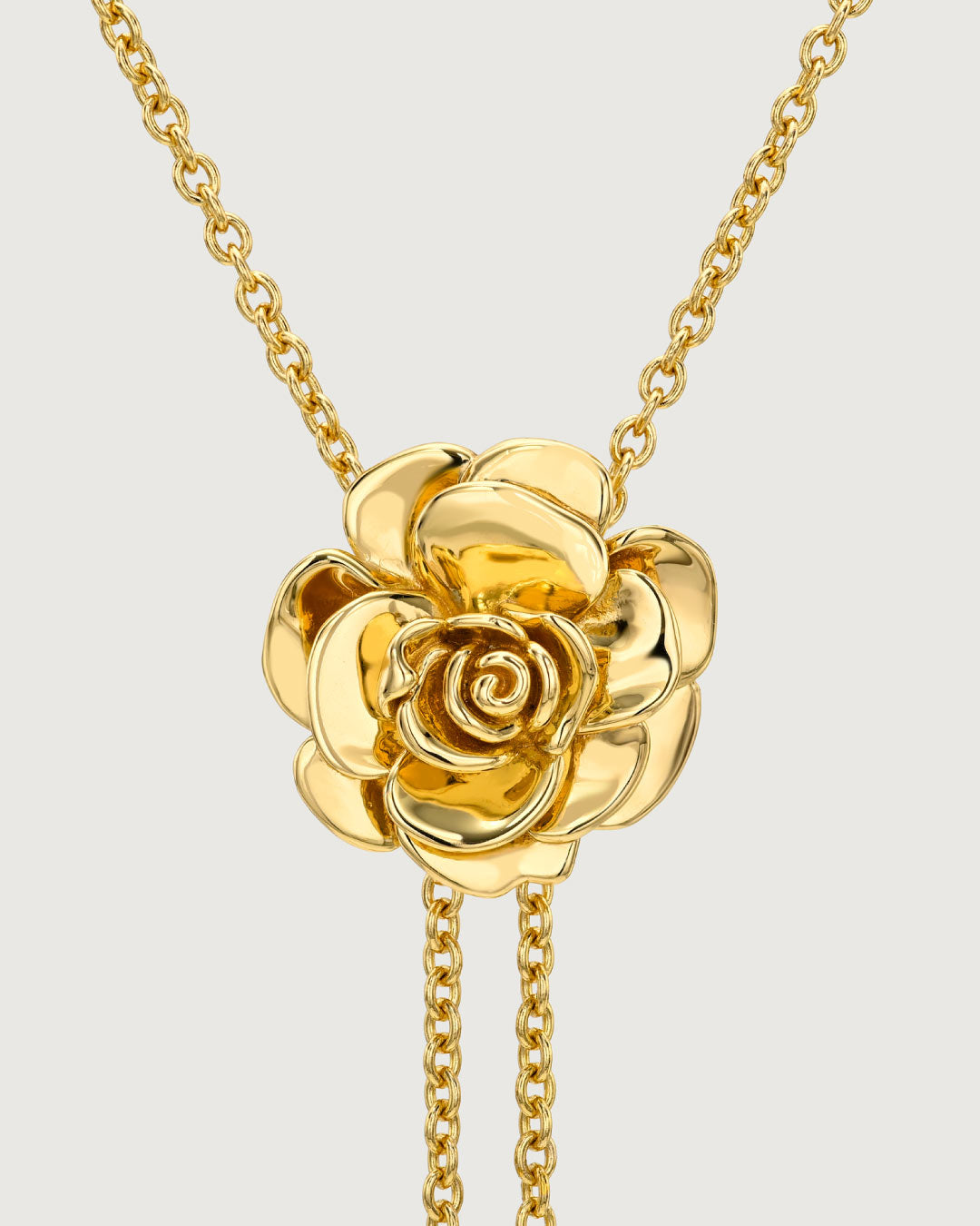 Rose Bolo Necklace