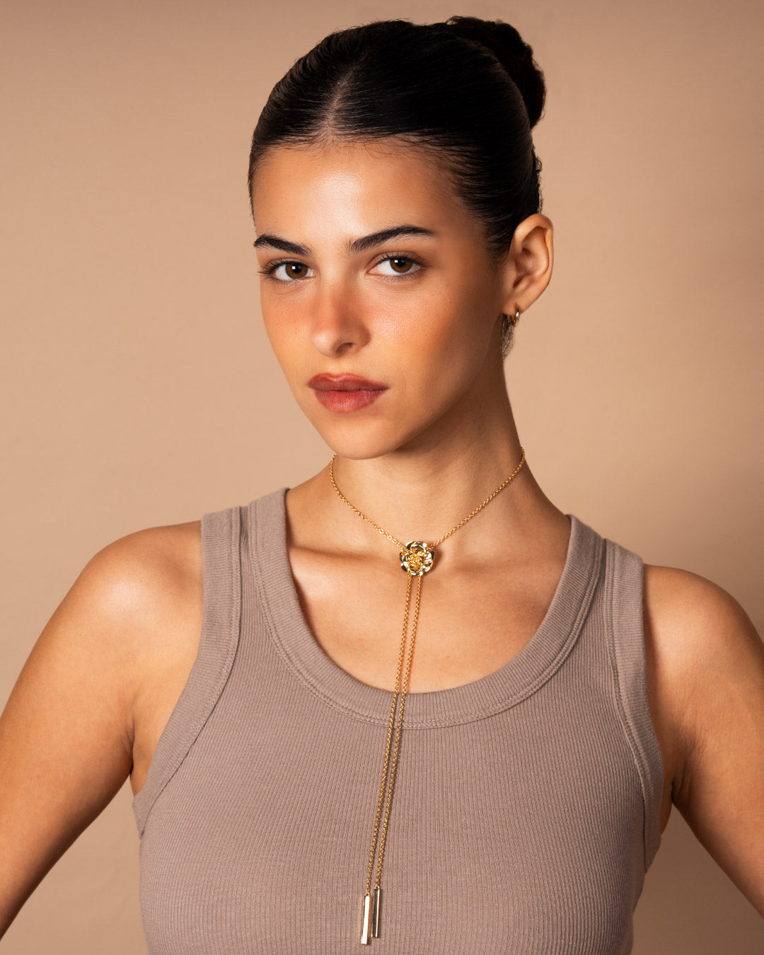 Rose Bolo Necklace